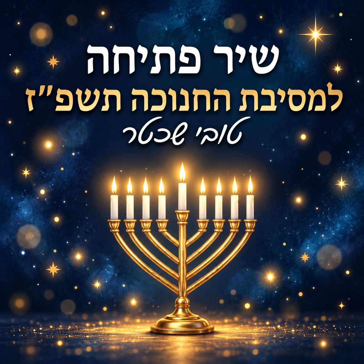 שיר פתיחה למסיבת החנוכה תשפ"ז